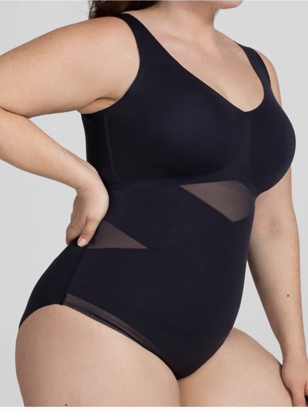 Honeylove Cami Bodysuit Womens size 3X compression black shaping shapewear - Picture 2 of 10